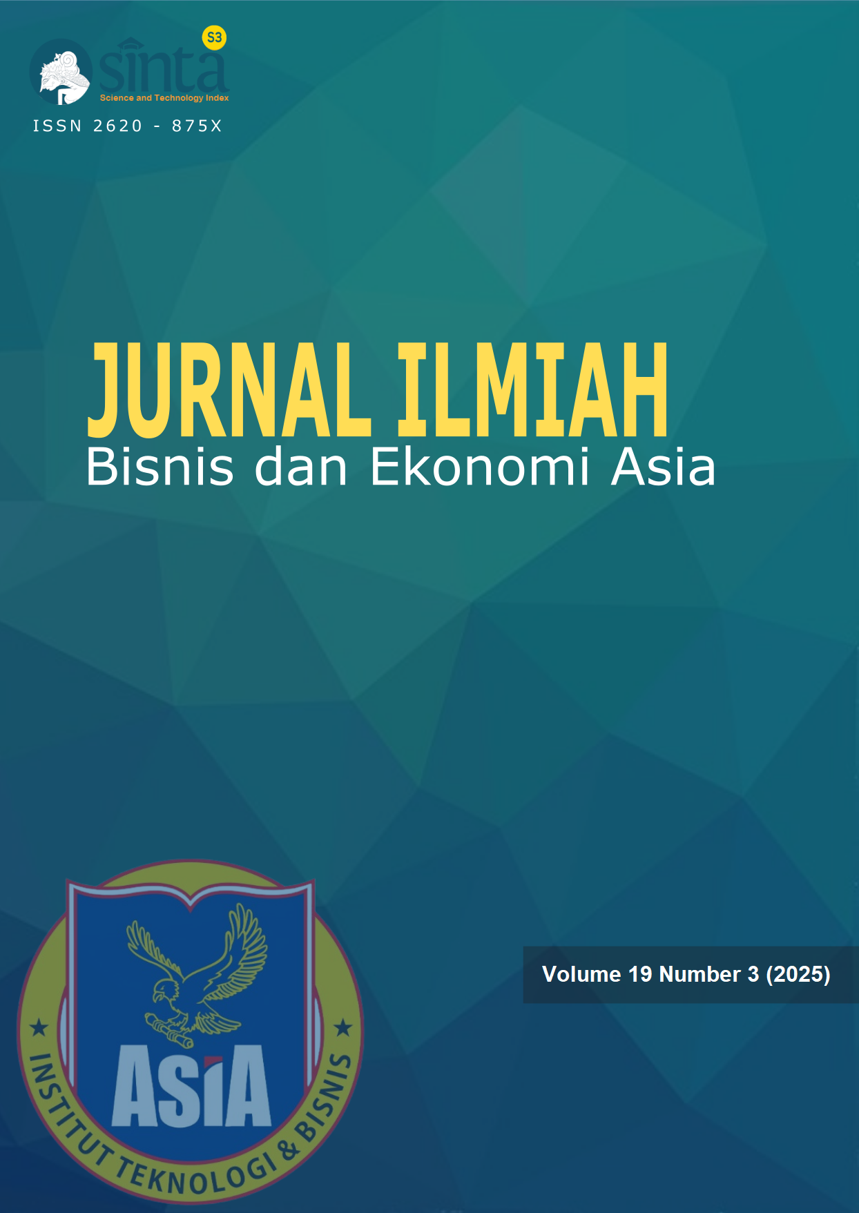 					View Vol. 19 No. 3 (2025): Jurnal Ilmiah Bisnis dan Ekonomi Asia
				